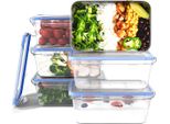 Classbach Contenitori Per Alimenti Con Coperchio | Set Di 6 | 100% A Prova Di Perdite | Meal Prep Boxes | Adatto Per Microonde, Lavastoviglie E Congelatore | C-FHD 4023 K