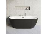 Ravak Freedom - Vasca Da Bagno Autoportante, 1660X800 Mm, Nero/Bianco XC00100027