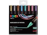 Set Di Pennarelli Uni-Ball PC-5M/8C 8 Pezzi Colorati