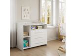 Vicco Fasciatoio Paula, 110 X 93.5 Cm Con Fasciatoio, Bianco/Bianco
