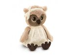 Gufo Di Peluche Sonya In Abito Di Pizzo - 25 Cm