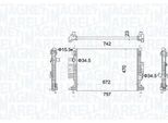 Magneti Marelli 350213155300 Radiatore Acqua Radiatore Motore Per Ford Focus Iii Turnier Kuga Mk2 (DM2) Focus Iii C-Max Ii (DXA/CB7, Dxa/Ceu)