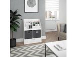 Vicco Libreria Luigi, 72 X 96.2 Cm Con Box Pieghevole, Bianco