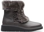 Clarks Ivery Jump - Stivali Invernali In Pelle Grigia 36