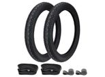 2X Pneumatici Heidenau K36/1 2.75-17 (2 1/2 X 17) 47P Tt + Camera D'aria + Rim Tape