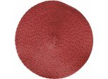 Tovaglietta Rotonda 38Cm Plastica 1 Pezzo Rosso