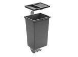 Hailo 1220355 Readybin 13 L Grigio Scuro 242X192X380 Mm Con Supporto A Parete
