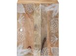 Pensile Da Bagno 38X33,5X48 Cm In Legno Massiccio Di Mango