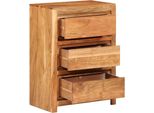 Vidaxl Cassettiera 55X33X75 Cm In Legno Massiccio Di Acacia