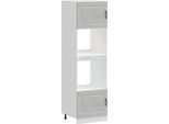 Vidaxl Stufa Pensili 2 Pz. Materiale A Base Di Legno Grigio Cemento Kalmar
