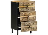Vidaxl Credenza 40X33,5X75 Cm Legno Di Mango Grezzo