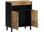 Vidaxl Credenza 60X33,5X75 Cm Legno Di Mango Grezzo