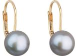Orecchini In Oro Con Perle Autentiche Pavona 921009.3 Grigio