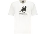 Us Grand Polo SHORT-SARM T-SHIRT Men White : Colore - Bianco, Taglia - 2XL Taglia: 2XL Colore: Bianco