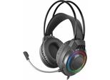 Mars Gaming MH124, Cavo, Gioco, 20 - 20000 Hz, 251 G, Cuffie Con Microfono, Nero