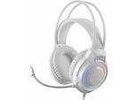 Mars Gaming MH124W, Cavo, 20 - 20000 Hz, Gioco, 251 G, Cuffie Con Microfono, Bianco