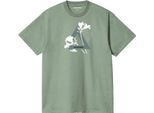 Jack & Jones Maglietta A Maniche Corte Con Triangolo Floreale Verde L Uomo Verde L