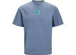 Jack & Jones Maglietta A Maniche Corte Con Logo Beech Blu L Uomo Blu L