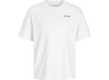 Jack & Jones Splash Gc Maglietta A Maniche Corte Bianco L Uomo Bianco L