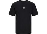 Jack & Jones One Colour Gc Maglietta A Maniche Corte Nero M Uomo Nero M