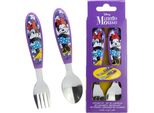 Set Di Posate Ergo In Metallo Disney Minnie Sunshine, 2 Pezzi.