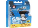 Gillette Mach3 Turbo Lame Di Ricambio Per Uomo 12 Ks