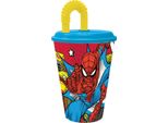 Tazza Con Cannuccia Spider-Man CZ11366 430 Ml