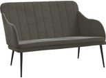 Syfax™ Panca Grigio Scuro 110X76X80 Cm In Velluto