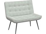 Syfax™ Panca Grigio Chiaro 110X74X84 Cm In Velluto