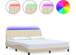 Syfax™ Giroletto Senza Materasso Hanko Crema 180X200 Cm In Tessuto