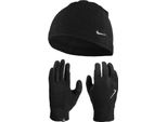 Nike - Cappello E Guanti Da Donna, Pile CS2667 (XS-S) (Nero)
