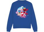 Sesame Street - Felpa "Holiday Cheer"" Per Uomo/Donna Unisex, Design Natalizio TV20646 (Xxl) (Blu Royal)"