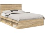Vidaxl Struttura Letto Sonoma 140 X 200 Cm In Legno Di Pino Massiccio