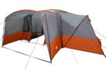 Vidaxl Tenda Familiare Con Tetto Grigio E Arancione 760 X 645 X 230 Cm