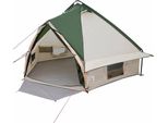 Vidaxl Tenda Teepee Con Tetto Verde E Grigio 490 X 410 X 210 Cm
