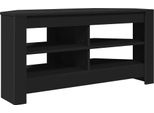Vidaxl Mobile Tv Ad Angolo Nero 102 X 40,5 X 45 Cm Materiale In Legno