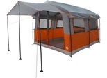 Vidaxl Tenda Familiare Con Tetto Grigio E Arancione 324 X 255 X 230 Cm