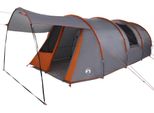 Vidaxl Tenda A Tunnel Con Tetto Grigio E Arancione 740 X 370 X 220 Cm