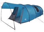 Vidaxl Tenda A Tunnel Con Tetto Blu E Grigio 740 X 370 X 220 Cm