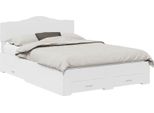 Vidaxl Struttura Letto Con Testiera Bianca 160 X 200 Cm In Materiale A Base Di Legno