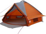 Vidaxl Tenda Teepee Con Tetto Grigio E Arancione 490 X 410 X 210 Cm