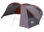 Vidaxl Tenda A Tunnel Con Tetto Grigio E Arancione 700 X 590 X 215 Cm