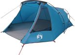 Vidaxl Tenda A Tunnel Con Tetto Blu E Grigio 328 X 228 X 115 Cm