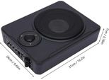 Subwoofer Attivo Sottosella Per Auto, Amplificatore Integrato, Cavo Di Alimentazione Incluso