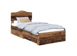 Vidaxl Struttura Letto Con Testiera In Legno Di Recupero 90 X 190 Cm Materiale A Base Di Legno