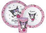 Set Di Stoviglie Kuromi, Set In Microplastica, Con Tazza 260 Ml