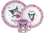 Set Di Stoviglie Kuromi In Microplastica Con Tazza 390 Ml