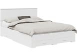 Vidaxl Struttura Letto Con Testiera Bianca 140 X 200 Cm In Materiale Ligneo