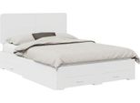 Vidaxl Struttura Letto Con Testiera Bianca 160 X 200 Cm In Materiale A Base Di Legno