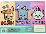 Disney Animals Classic Quaderno A Spirale A/4 Con 40 Fogli E Adesivi